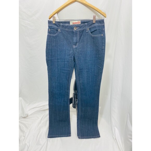 Faded Glory Women's Bootcut Jean's Blue Denim 5 Pocket Stretch Size 6 X 33 - Picture 2 of 6
